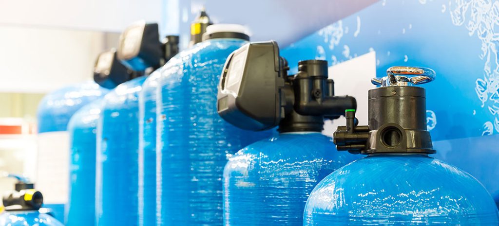 water softener vs water filter. Image depicting the difference of the two.